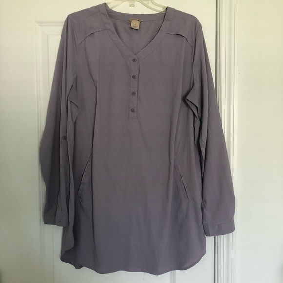 Duluth Trading Co Purple Sunshirt Top - Picture 1 of 4